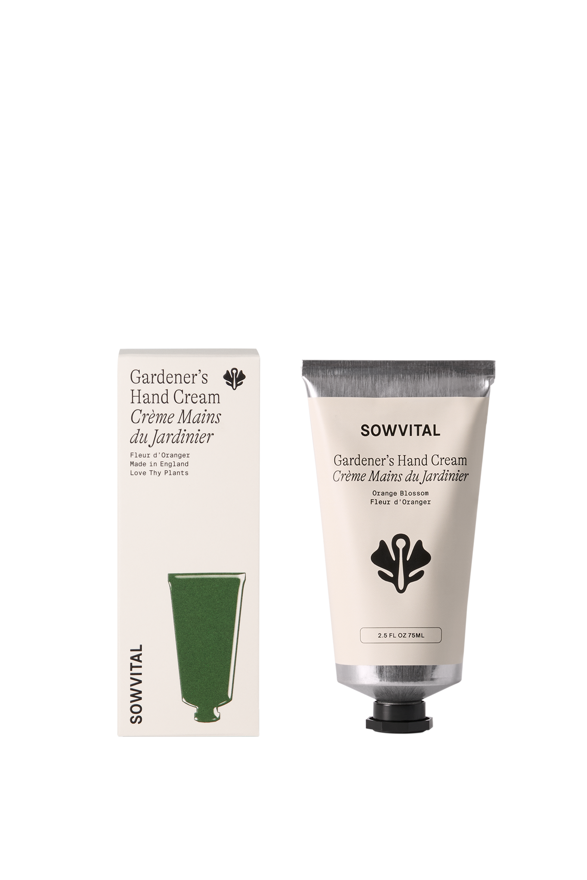 Sowvital Gardener's Hand Cream with packaging on a white background