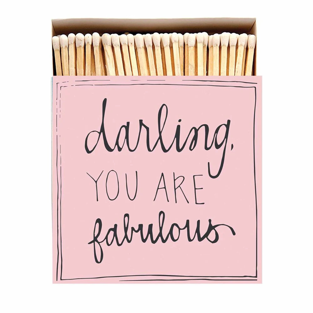 Darling You Are Fabulous | Square Matchboxes