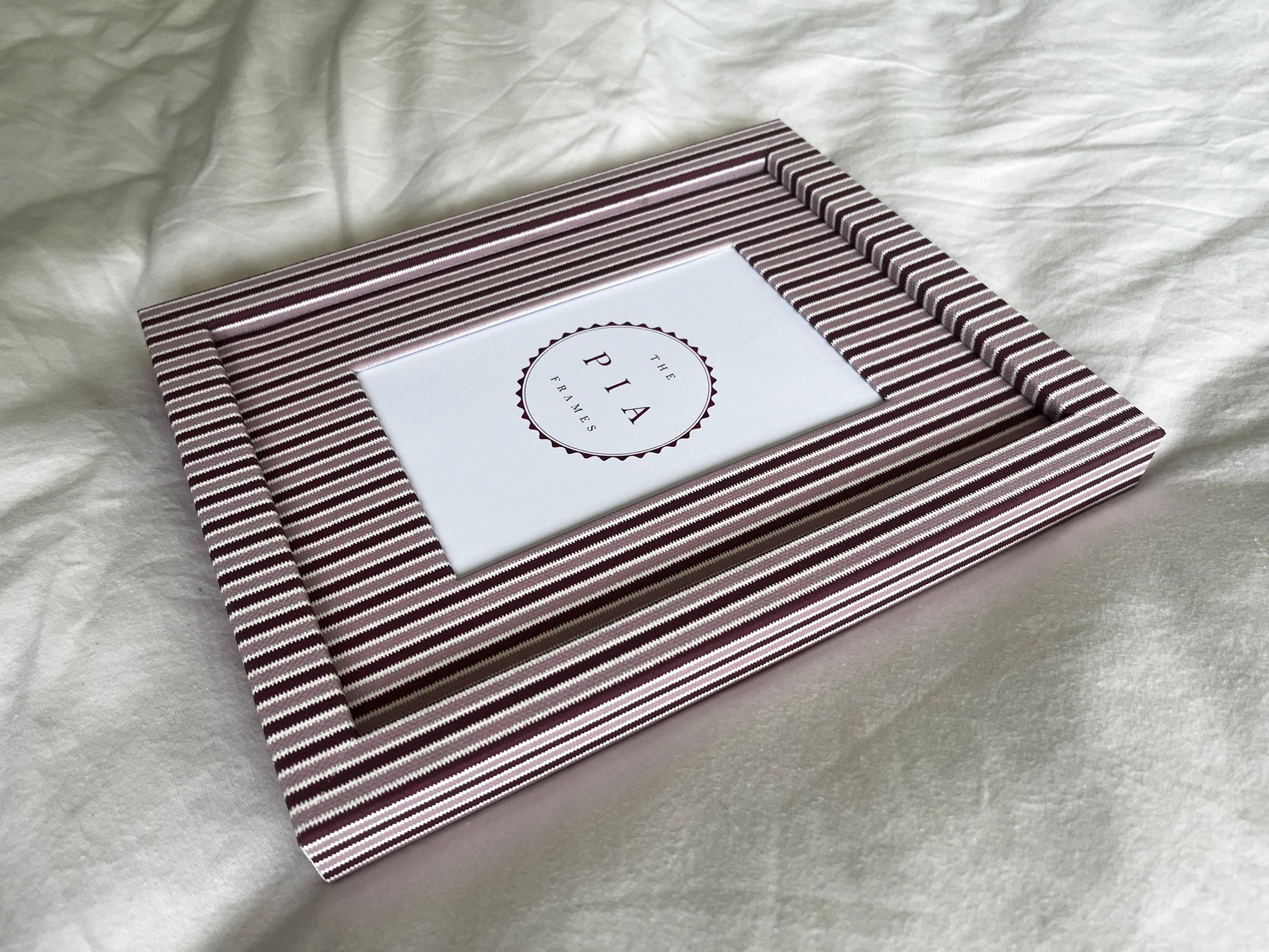 Blush & Burgundy Zigzag Frame Small