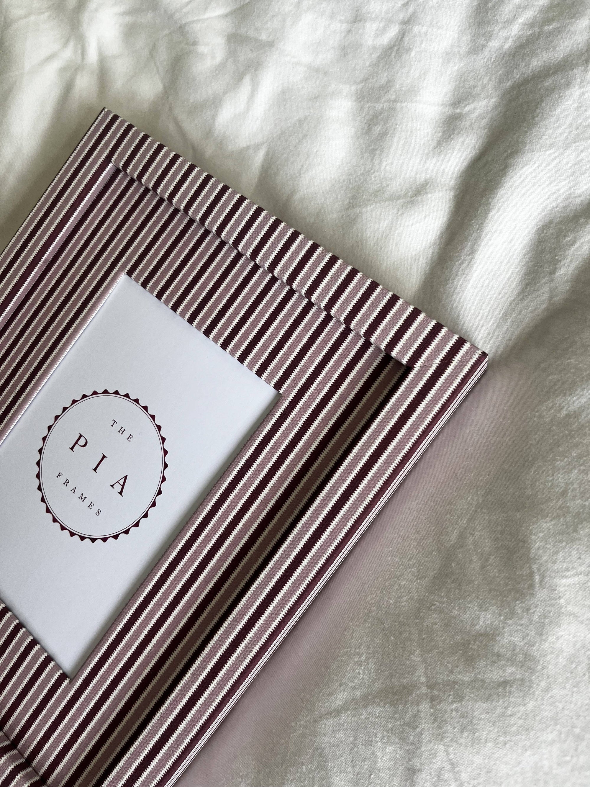 Blush & Burgundy Zigzag Frame Small