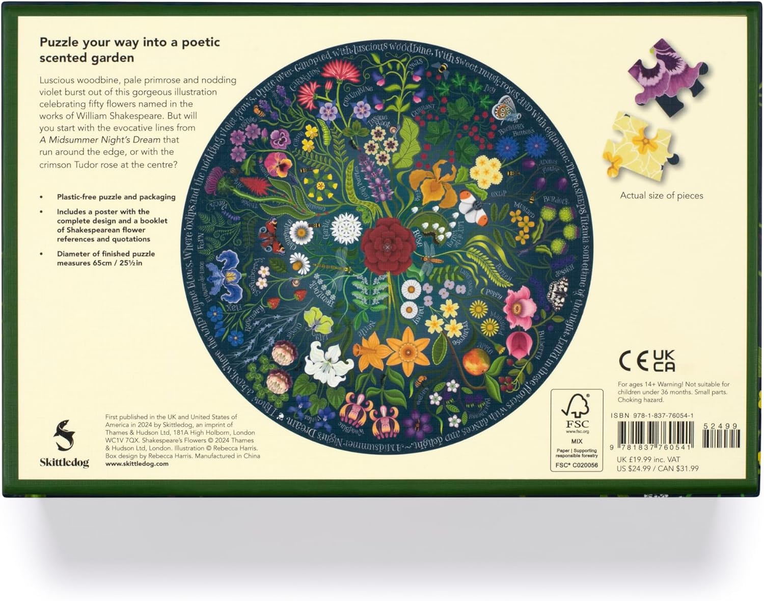 Jigsaw Shakespeare's Flowers