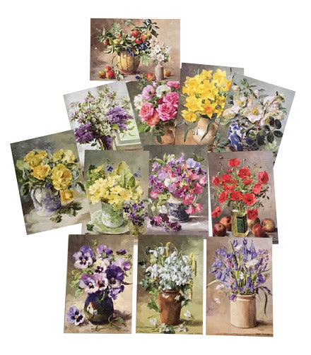 Postcards of  Flower Paintings of Anne Cotterill
