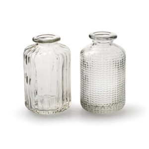 Bud Vase & Candle Converter Gift Set, 2 bottle