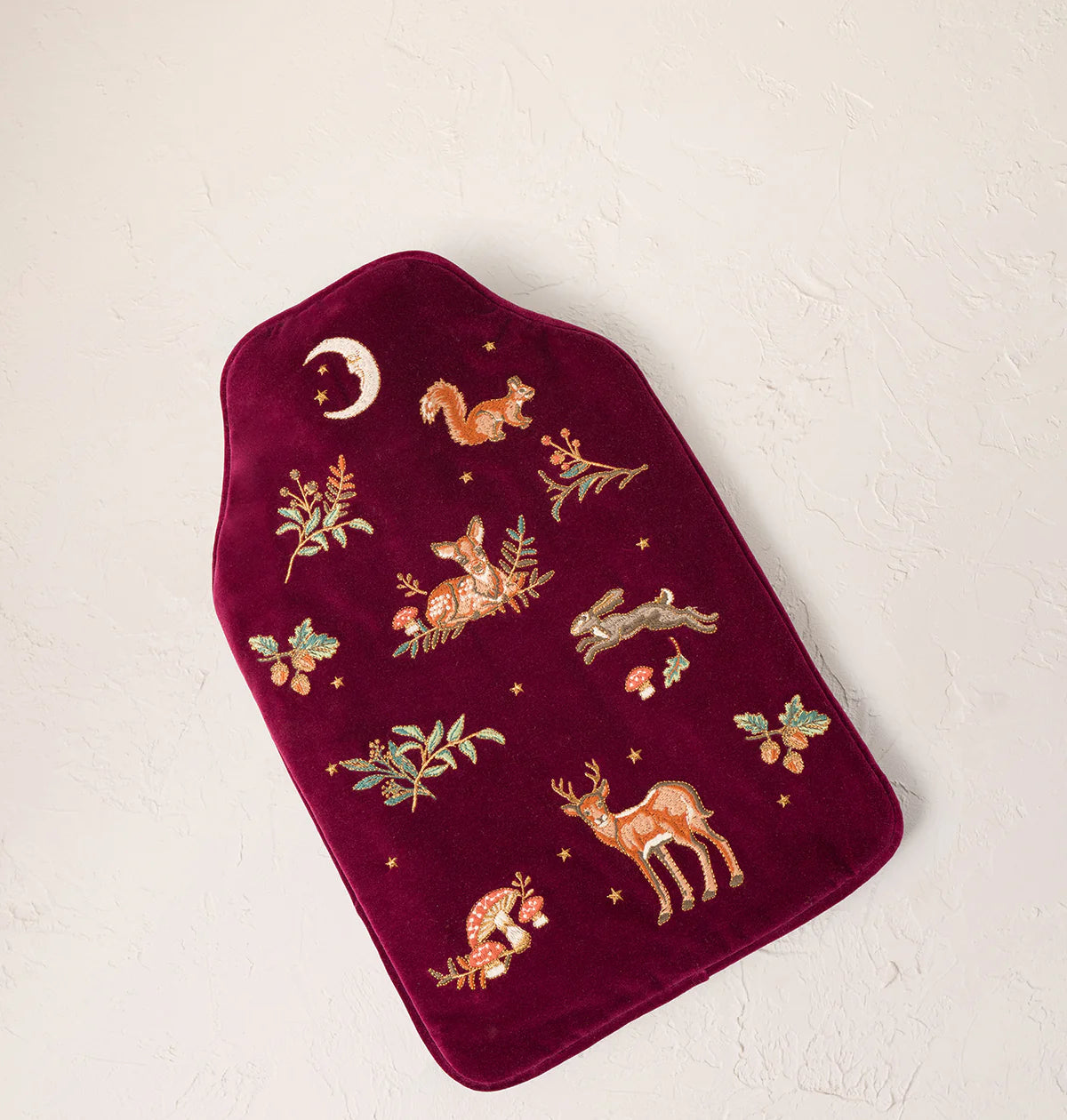 Velvet Hot Water Bottle Enchanted Woodland
