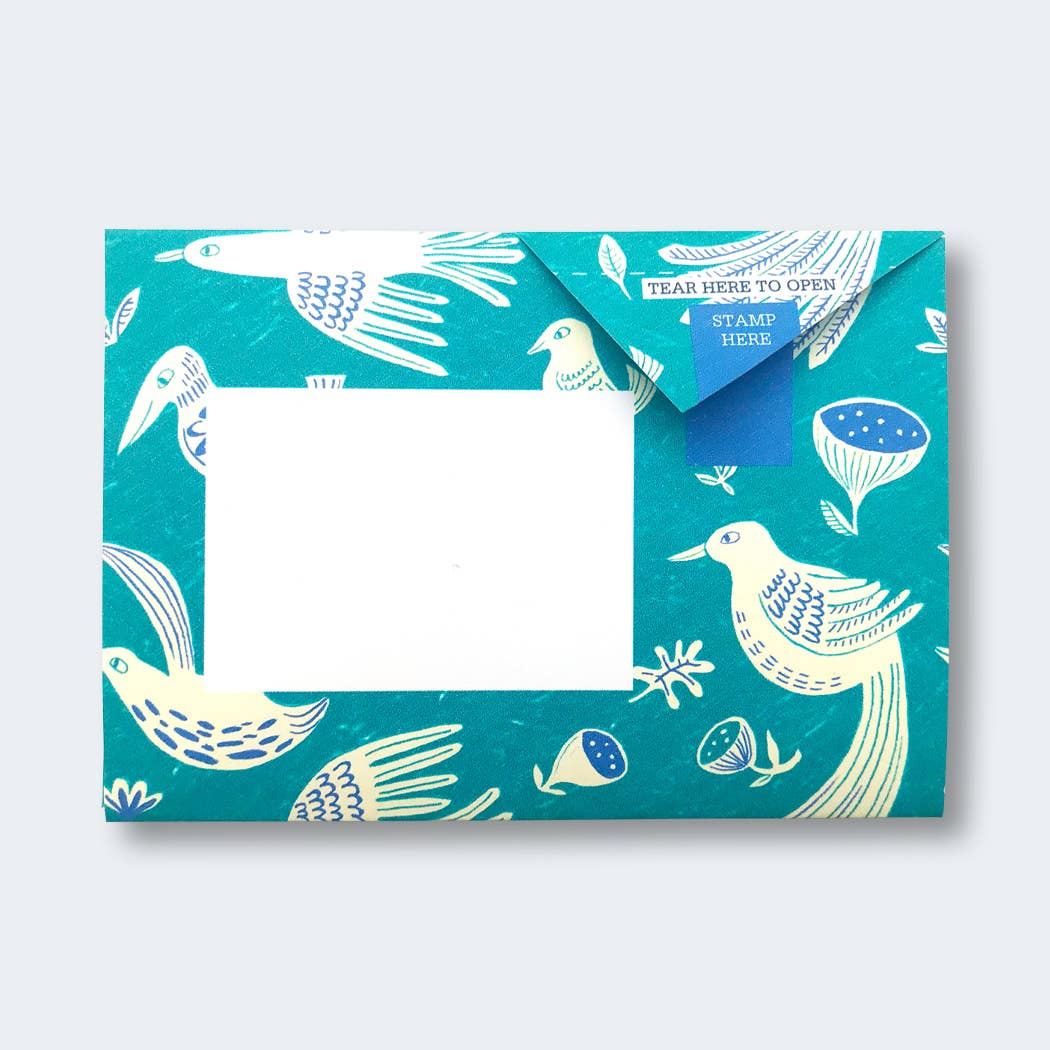 Fig & Feather Pigeon, Folding Letter Set – Pack of 6 Letters