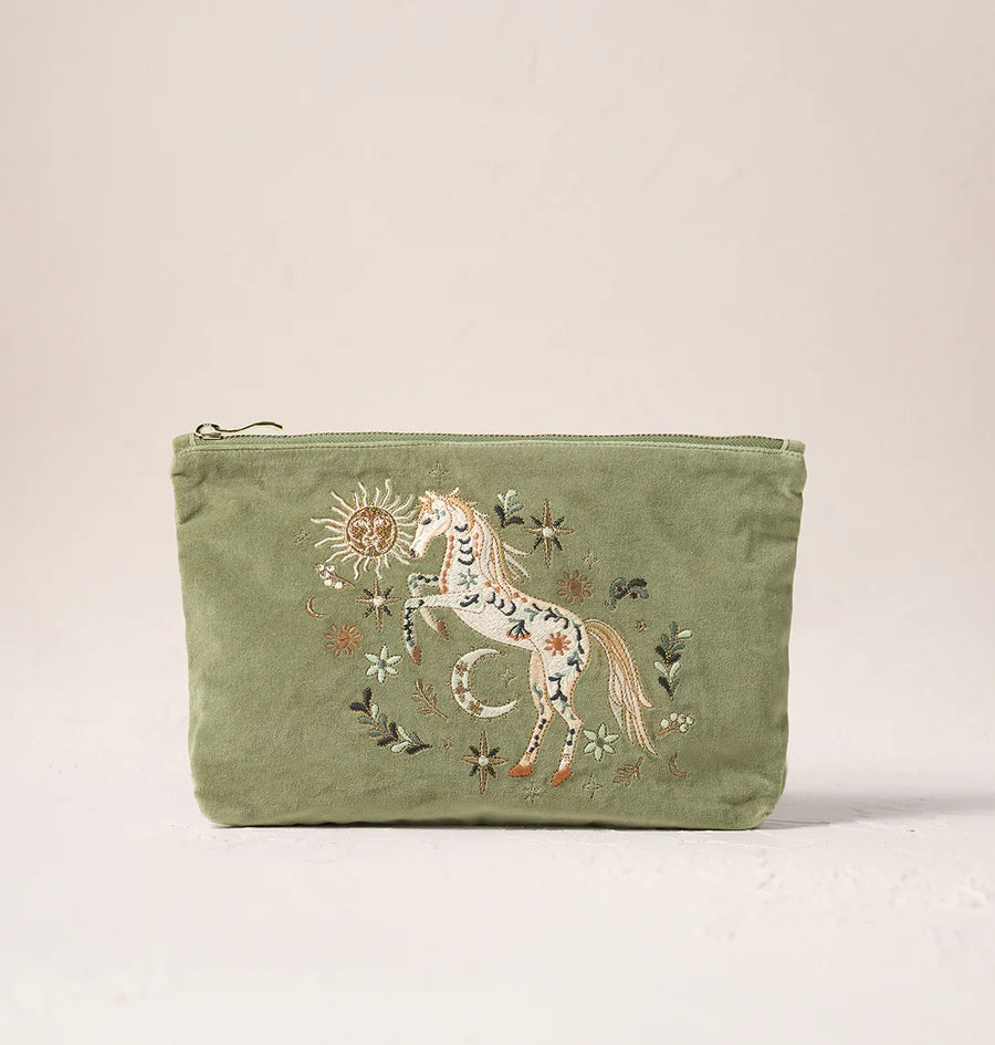 Everyday Pouch Mystical Horse, Olive