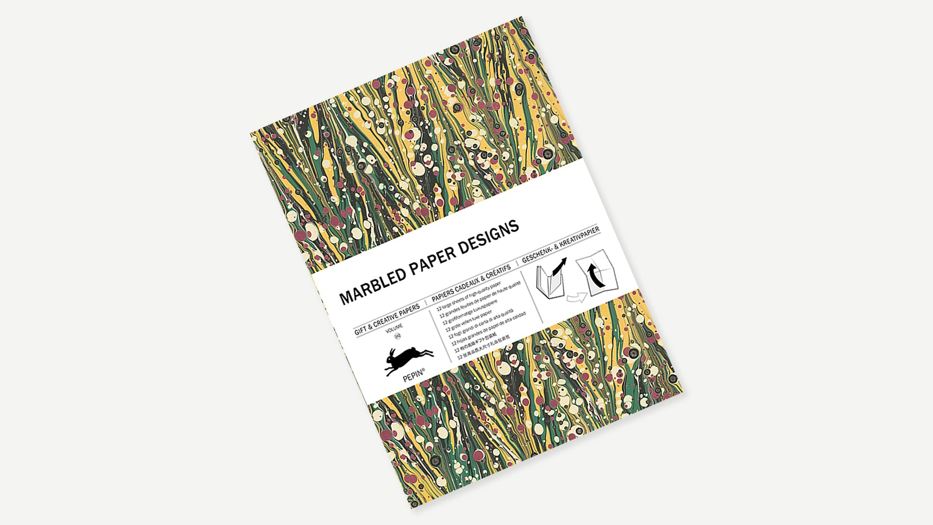 Wrapping Paper Book Marble Designs