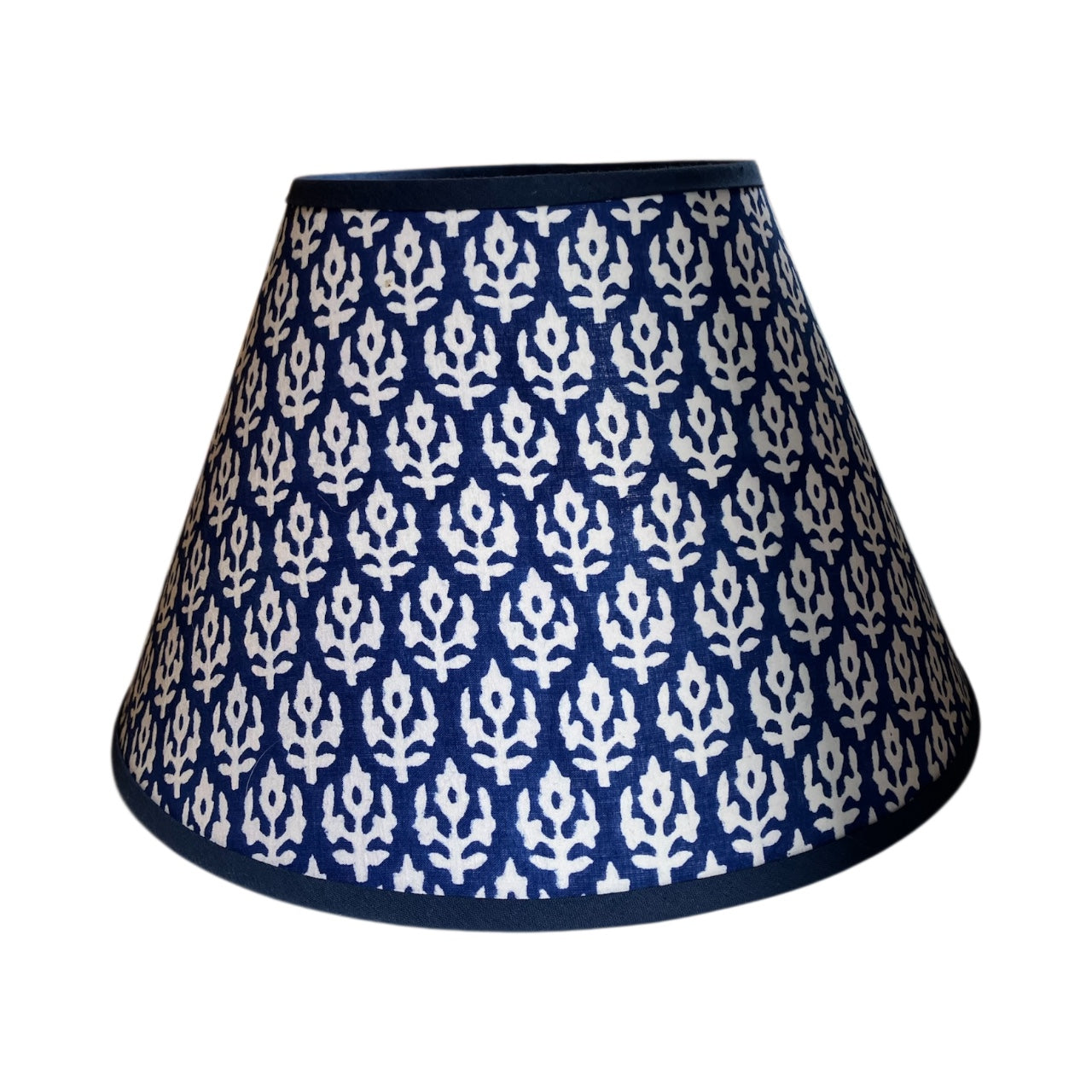 Lampshade, Empire 30cm,  Blue and White Flower