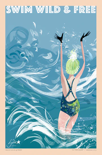 Tea Towel In the Surf