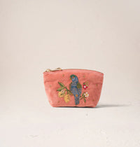 coin-purse-tropical-parrot-lemon-flowers-velvet-coral