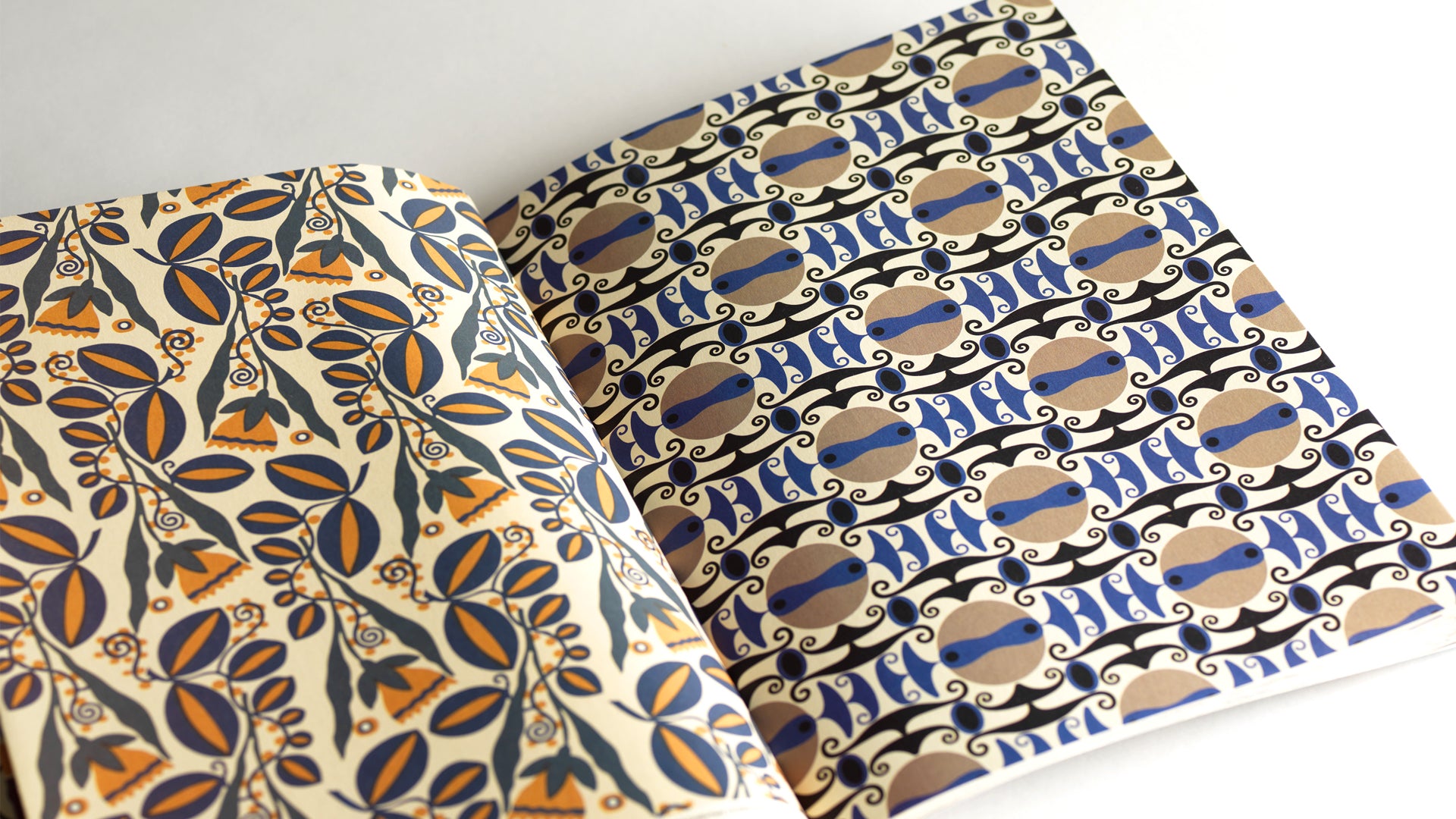 wrapping paper books close up geometric pattern