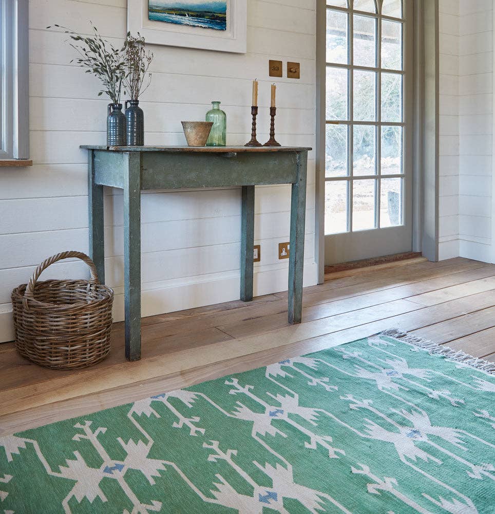 Weaver Green Anatolia Green Rug: 150cm x 90cm