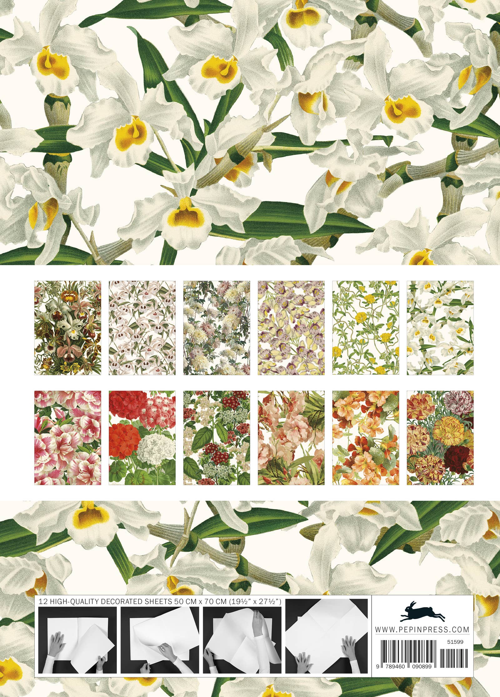 Wrapping Paper Flower Prints Gift & Creative Paper Book