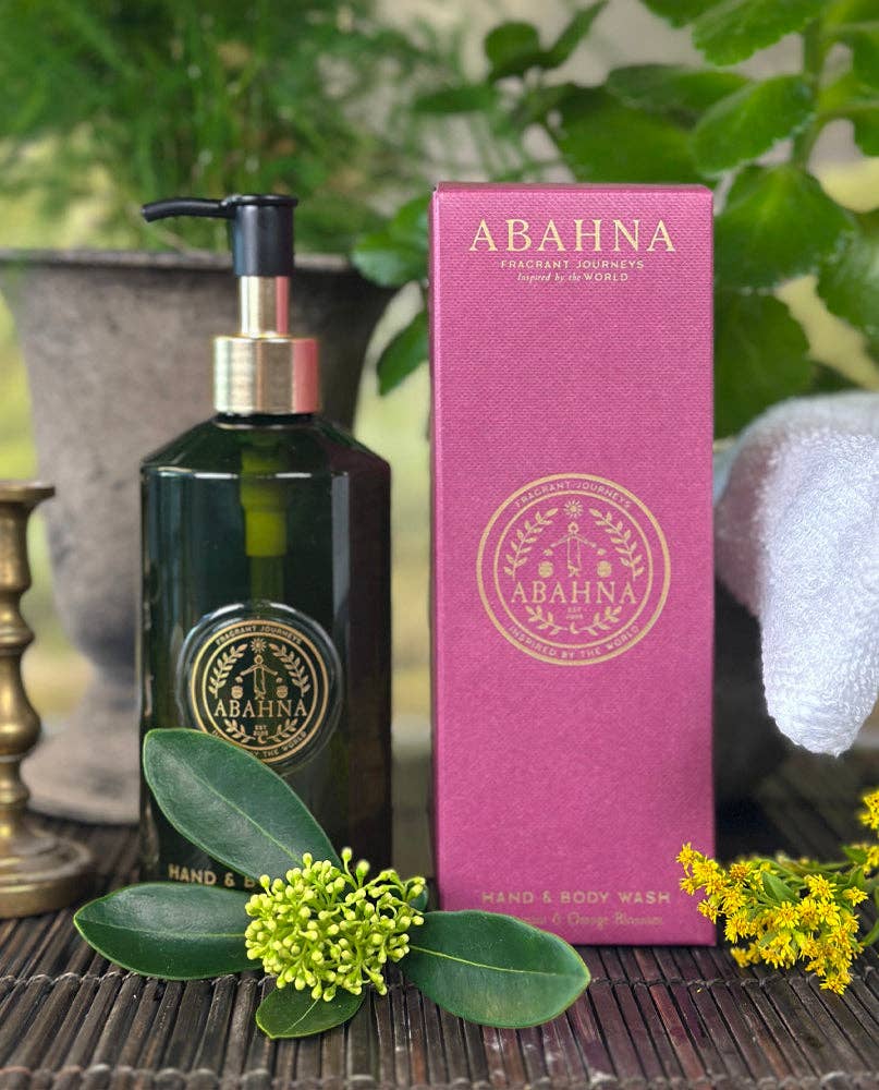 Abahna Hand & body wash, Frangipani & Orange Blossom